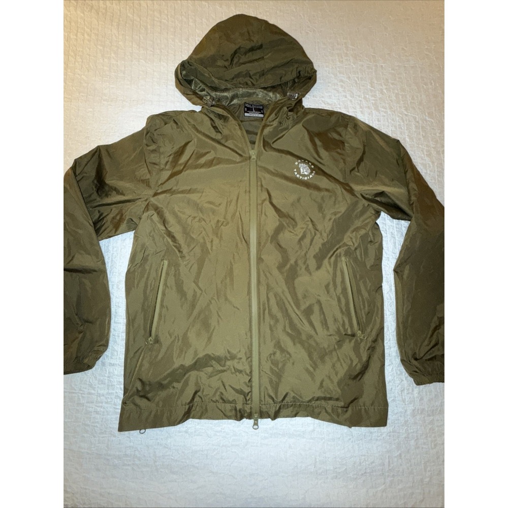 Savage Tacticians Hooded Utility Windbreaker Waterproof Zipper Men's Large Olive